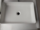 毅越陶瓷臺上盆衛生間洗臉盆單盆陽(yáng)臺面盆大小尺寸方形洗手盆藝術(shù)臺盆 9011小(49*30CM)單盆配抽拉龍頭 曬單實(shí)拍圖