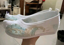 津炳勝新款漢服鞋女原創(chuàng)中式古風(fēng)漢元素淡雅搭配古裝旗袍翹頭透氣繡花鞋 漢服鞋彼岸白37碼【內(nèi)長235mm】 【腳寬腳大建議拍大一碼】 曬單實(shí)拍圖