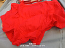 浪莎（LangSha）純棉男士大紅平角內(nèi)褲紅色本命年中腰全棉短褲頭蛇年夏季四角褲男 100%棉2條大紅平角款 3XL /185碼（建議150-180斤） 曬單實(shí)拍圖