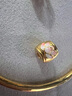 菜百首飾 足金轉(zhuǎn)運(yùn)珠5D黃金鎏彩錦上添“花”轉(zhuǎn)運(yùn)珠手鏈花卉串珠 HD 含繩 好運(yùn)蓮蓮 約0.4克 曬單實(shí)拍圖