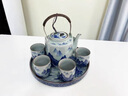境坊間景德鎮(zhèn)青花瓷茶盤大容量茶壺套裝家用茶具茶杯千里江山復(fù)古泡茶器 千里江山-提梁壺 曬單實(shí)拍圖