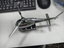 菲淼 汽車(chē)擺件新款車(chē)內飾品太陽(yáng)能蓄電飛機香薰裝飾品中控臺飛機模型 銀色直升機【大號】 曬單實(shí)拍圖