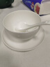 華光國瓷  純白骨瓷餐具碗盤(pán)碟套裝  無(wú)鉛鎘健康餐具整套  喬遷婚慶禮 純白骨瓷禮盒裝 20頭 曬單實(shí)拍圖