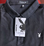 花花公子（PLAYBOY）T恤男短袖夏季男士polo衫翻領(lǐng)商務(wù)休閑上衣服高端男裝 黑色 3XL 曬單實(shí)拍圖