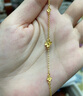 周六福（ZLF）  黃金手鏈女花瓣金首飾夏花女鏈 計價 16+3cm尾鏈 - 2.44g 曬單實(shí)拍圖
