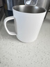 無印良品（MUJI）不銹鋼雙層馬克杯 大容量男女辦公學(xué)生水杯茶杯咖啡杯 白色 490ml 曬單實拍圖