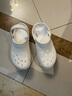 卡駱馳（crocs）厚底云朵洞洞鞋戶外休閑時(shí)尚一腳蹬沙灘鞋拖鞋206750 206750-100 37 -38 曬單實(shí)拍圖