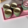 貝柚提梁壺功夫茶具套裝家用陶瓷茶盤輕奢中式茶壺茶杯 3【淺山提梁壺套組禮盒裝_窯變粉 1-7件 曬單實拍圖