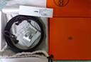 愛(ài)馬仕（HERMES）皮帶男士雙面皮帶腰帶H扣黑色/巧克力寬32MM 節日送禮 銀色亮面扣 黑色/巧克力色 110 曬單實(shí)拍圖