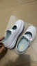 賓萊伊（BINLAIYI）護(hù)士鞋女增高春夏款平底輕便坡跟軟底舒適美容院醫(yī)護(hù)女輕便工作鞋 BLY-8200玫紅花/鏤空 38 曬單實(shí)拍圖