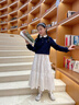 NAVIGARE女童POLO衫秋季新款兒童長(zhǎng)袖T恤學(xué)院風(fēng)娃娃領(lǐng)花邊舒適百搭時(shí)尚 【甜美學(xué)院風(fēng)】深藍(lán) 140 曬單實(shí)拍圖