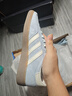 阿迪達(dá)斯 （adidas）三葉草女鞋 秋季新款經(jīng)典運(yùn)動(dòng)板鞋德訓(xùn)鞋「T頭鞋」 藍(lán)/漢玉白/樹脂黃 38 曬單實(shí)拍圖