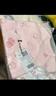 童泰（TONGTAI）女寶寶半背衣春秋季純棉新生兒衣服初生寶寶和尚服無(wú)骨上衣 白色 59 曬單實(shí)拍圖
