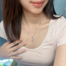 七可項(xiàng)鏈女七夕情人節(jié)禮物生日送女朋友老婆高級(jí)鎖骨鏈999足銀吊墜 曬單實(shí)拍圖