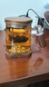 叁旬玻璃茶杯茶水分離杯子男士辦公室大容量帶蓋過濾泡茶水杯 遠山(透明)玻璃茶杯【胡桃木_帶杯墊】 曬單實拍圖