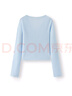 森馬（Semir）[商場(chǎng)同款]針織開(kāi)衫女短款修身純色2025夏季花邊V領(lǐng)101325106002 曬單實(shí)拍圖
