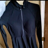 蕉下（beneunder）女士防曬涉水服游泳衣UD08524顯瘦長袖連體泳裝 黑M 曬單實(shí)拍圖