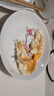 紅官窯國瓷碗盤餐具中式釉下彩飯碗兒童食品級老式喬遷新房陶瓷餐具整套 8英寸菜盤 1個【買五贈一】 曬單實拍圖