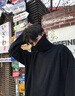 杜小閑保暖高領針織毛衣男士秋冬季加厚寬松大碼上衣服加絨慵懶風打底衫 A001-MY102 黑色 XL [建議120-140斤] 曬單實拍圖