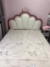 蕊坊公主床1.2-1.35米男孩女孩小戶(hù)型儲物實(shí)木軟包皇冠粉色少女單人床 1.2*2框架結構 床單床 曬單實(shí)拍圖