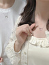 周大金 CHOW TAI KING輕奢藍(lán)桉與鳥情侶項鏈女士2025新款高級感首飾品生日禮物送女朋友 藍(lán)桉之戀情侶項鏈【順豐+刻字】 曬單實拍圖