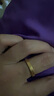 卡鉑亞古法黃金戒指足金9999平安無事實心方戒男女款對戒結(jié)婚素圈指環(huán) 古法黃金戒指 4.37克（13號）寬約3.9mm 曬單實拍圖
