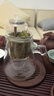 TEAHUE飄逸杯玻璃泡茶壺全玻璃內(nèi)膽燒水壺按壓茶具煮茶器茶水分離泡茶杯 曬單實拍圖