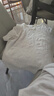 布符（Cloth Fu）布符2025年夏季新品開口領(lǐng)盤扣白T恤女裝復(fù)古顯瘦百搭氣質(zhì)通勤款 白色 L 曬單實拍圖