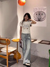 韓版正肩白色短袖t恤女2025新款夏季設(shè)計感小眾修身顯瘦短款上衣 白色 M 曬單實拍圖