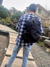 CavlslKcat雙肩包男士背包休閑商務(wù)筆記本電腦包大容量旅行包高中大學(xué)生書包 黑色大號15.6寸 30*19*47cm 曬單實拍圖