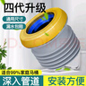 潛水艇馬桶法蘭密封圈防臭加厚墊圈加長(zhǎng)加高通用神器坐便器底部配件大全 升級(jí)加長(zhǎng)款黃油法蘭丨110管適用 曬單實(shí)拍圖