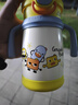 皇寵保溫杯兒童水杯寶寶學(xué)飲杯吸管杯幼兒園外出不銹鋼水壺 黃350ml 曬單實拍圖