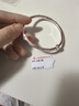 老鳳祥牡丹銀手鐲女款生日七夕情人節(jié)禮物送女朋友老婆禮物實用素圈首飾 牡丹花足銀鐲 31±1克 曬單實拍圖