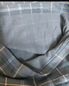 錦帛祥夏季薄款寬松睡褲男士純棉格子大碼空調褲老人高腰七分短褲家居褲 【七分褲】菱形格深灰色 3XL 體重150-170斤 曬單實(shí)拍圖