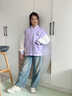 小馬寶莉女童外套秋季2025新款中大童女孩棒球服春秋款兒童運動(dòng)休閑童裝 紫 甜美珍奇X 130 曬單實(shí)拍圖
