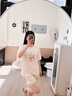 安之伴【巨涼感】純棉睡衣女夏季2025新款卡通印花短袖短褲套裝 貝殼黃 L 曬單實拍圖