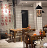 弗拉基米地攤火鍋大理石實木火鍋桌子電磁爐一體火鍋店餐館四方桌開洞商用 款式6 曬單實拍圖