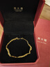 周大福（CHOW TAI FOOK）爆閃滿(mǎn)天星蕾絲足金黃金手鏈女送生日禮物EOF1640 15cm 約2.5g計價(jià)(工費280) 曬單實(shí)拍圖