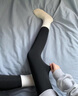 潮衣控鯊魚褲女外穿2025新款春秋高腰緊身打底褲冬季加絨加厚保暖芭比褲 黑色-薄絨/款 常規(guī) S (體重適合80-95斤) 曬單實拍圖