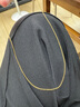 金至尊（3D-GOLD)素鏈黃金項(xiàng)鏈O字鏈鎖骨鏈W扣999足金鏈子送女友老婆七夕禮物計(jì)價(jià) 金重3.59克-NF58000220-45 曬單實(shí)拍圖
