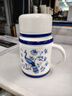 旺昌景德鎮(zhèn)正宗青花陶瓷帶蓋馬克杯家用辦公杯喝水杯泡茶壺茶杯大容量 陶瓷馬克杯500毫升【1個裝】 曬單實拍圖
