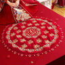 結(jié)盟者福墊結(jié)婚坐福墊子紅喜慶刺繡百福被新娘做福女方出嫁備婚用品大全 吾家有福福被【彩金刺繡_100*100cm】圖二款 無規(guī)格 曬單實(shí)拍圖