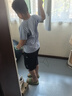 McTicco兒童速干運動套裝男童冰絲涼感短袖夏季騎行跑步大童羽毛球訓練服 19140豆綠色+18523淡綠色 160 160cm 曬單實拍圖