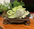 伯莎丹頓白菜玉石擺件天然岫玉精雕白菜喬遷新居玄關(guān)裝飾公司開(kāi)業(yè)禮品 立地生財高45寬34厚21CM 含底座 曬單實(shí)拍圖