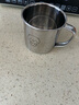 onlycook不銹鋼杯水杯帶蓋子 牛奶杯口杯316L不銹鋼兒童幼兒園寶寶杯 小豬 曬單實拍圖