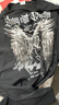 VUUG2025夏季純棉美式高街翅膀印花T恤短袖男生上衣半袖 黑色 L 曬單實(shí)拍圖