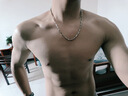 曲邦鈦鋼項(xiàng)鏈男男士鏈子鎖骨鏈吊墜情侶項(xiàng)鏈男生潮男飾品簡約菱形百搭 滿天星菱形鈦鋼鏈 60cm 曬單實(shí)拍圖