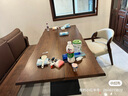 歲禾北美黑胡桃木全實(shí)木軟包餐桌坐椅簡(jiǎn)約現代餐廳餐椅書(shū)房書(shū)椅休閑椅 黑胡桃木 秋來(lái)椅【超纖皮】 曬單實(shí)拍圖