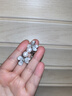 伊燦輕奢冷淡風(fēng)藍色花朵仿珍珠耳釘女精致無(wú)耳洞耳夾2025新款耳環(huán)耳飾 鋯石花朵珍珠耳夾 曬單實(shí)拍圖