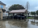戶外防曬移動車棚家用汽車遮陽雨棚移動防雨擺攤帳篷車蓬簡易車庫 長6M*寬3M墨綠 曬單實拍圖